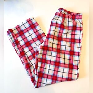 Wondershop Women's Plaid Sleepwear Loungewear in Red and White, size M